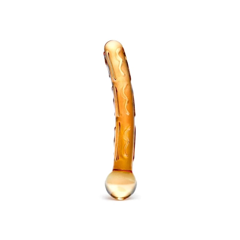 Szklane dildo - Glas Orange Tickler